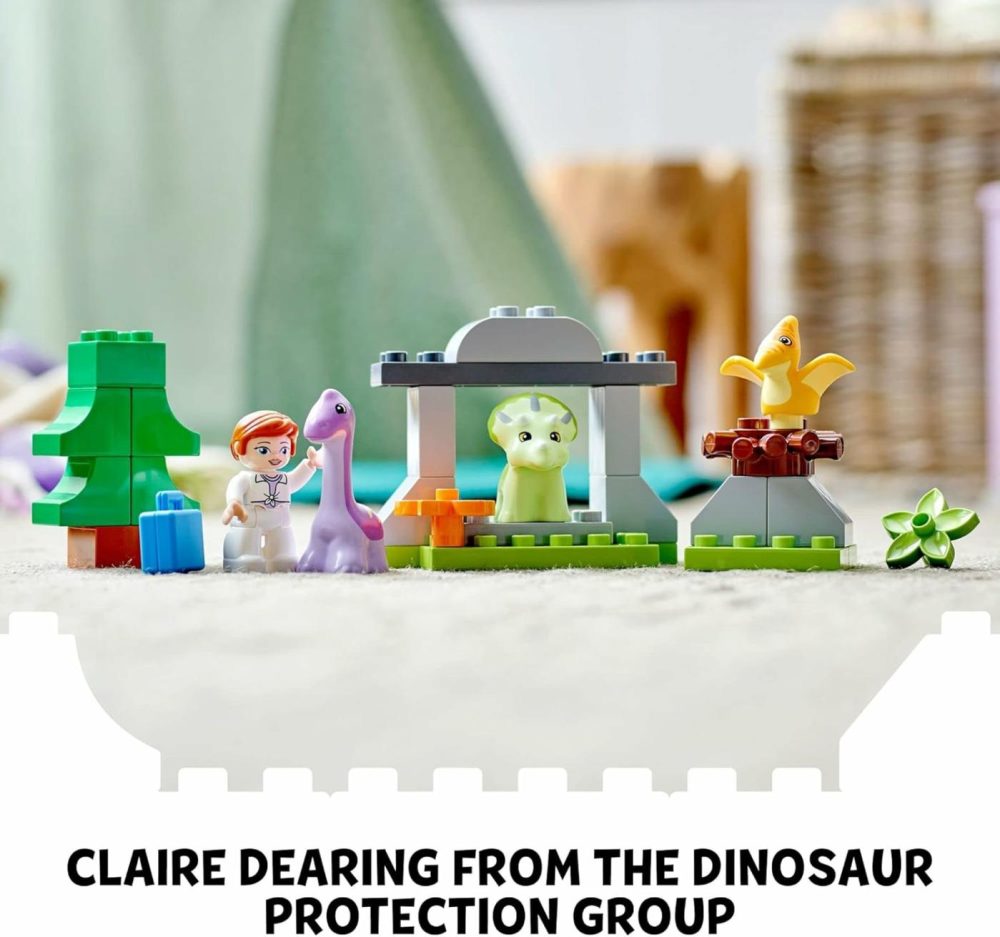 Duplo Jurassic World Dinosaur Nursery Toys 10938 – Featuring Baby Triceratops Figure  Dino Learning Toy For Toddlers  Large Bricks Set  Great Animal Playset Gift For Girls & Boys Age 2 Plus  |  Sorting & Stacking Toys All Toys Multicolor