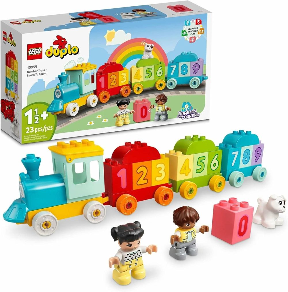 Duplo My First Number Train Toy With Bricks For Learning Numbers  Preschool Educational Toys For 1.5-3 Year Old Toddlers  Girls & Boys  Early Development Activity Set  10954  |  Sorting & Stacking Toys All Toys Multicolor