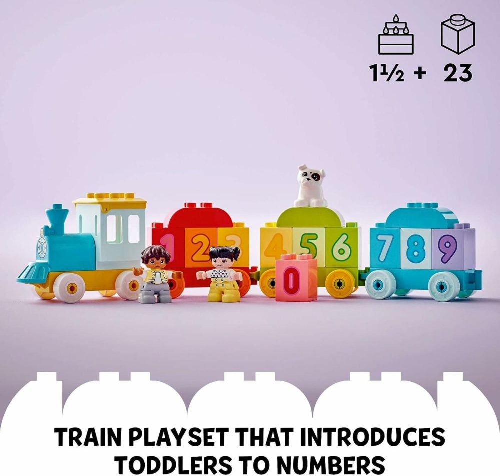 Duplo My First Number Train Toy With Bricks For Learning Numbers  Preschool Educational Toys For 1.5-3 Year Old Toddlers  Girls & Boys  Early Development Activity Set  10954  |  Sorting & Stacking Toys All Toys Multicolor