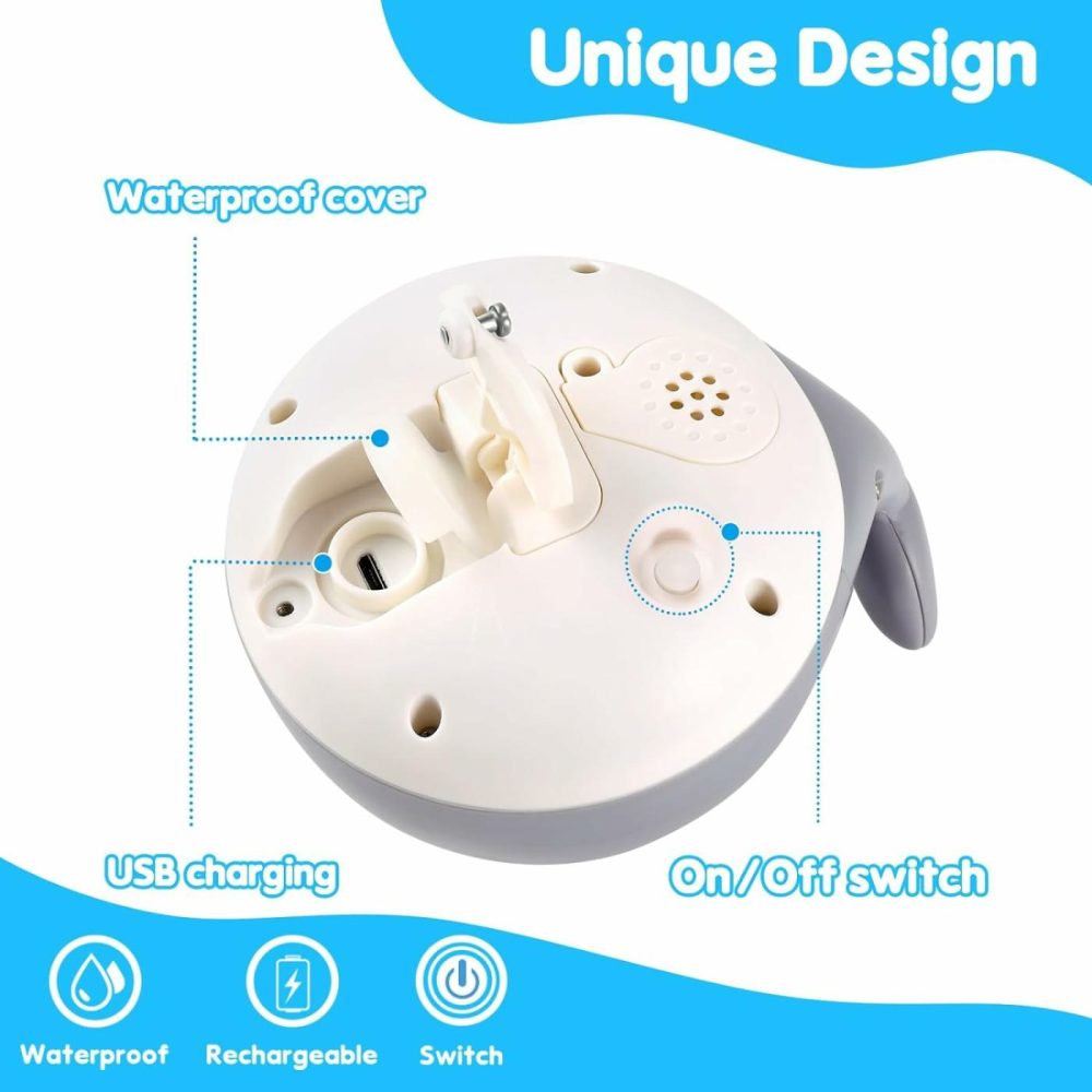 【2024 Upgraded】Baby Bath Toys  Rechargeable Whale Bath Toy Sprinkler  Light Up Bath Toys For Toddlers 1-3  Baby 6-12 12-18 Months Bathtub Fountain Spray Water Toy  Baby Birthday Shower 1 2 3 4 5 Gifts  |  Bath Toys All Toys Bath Toys