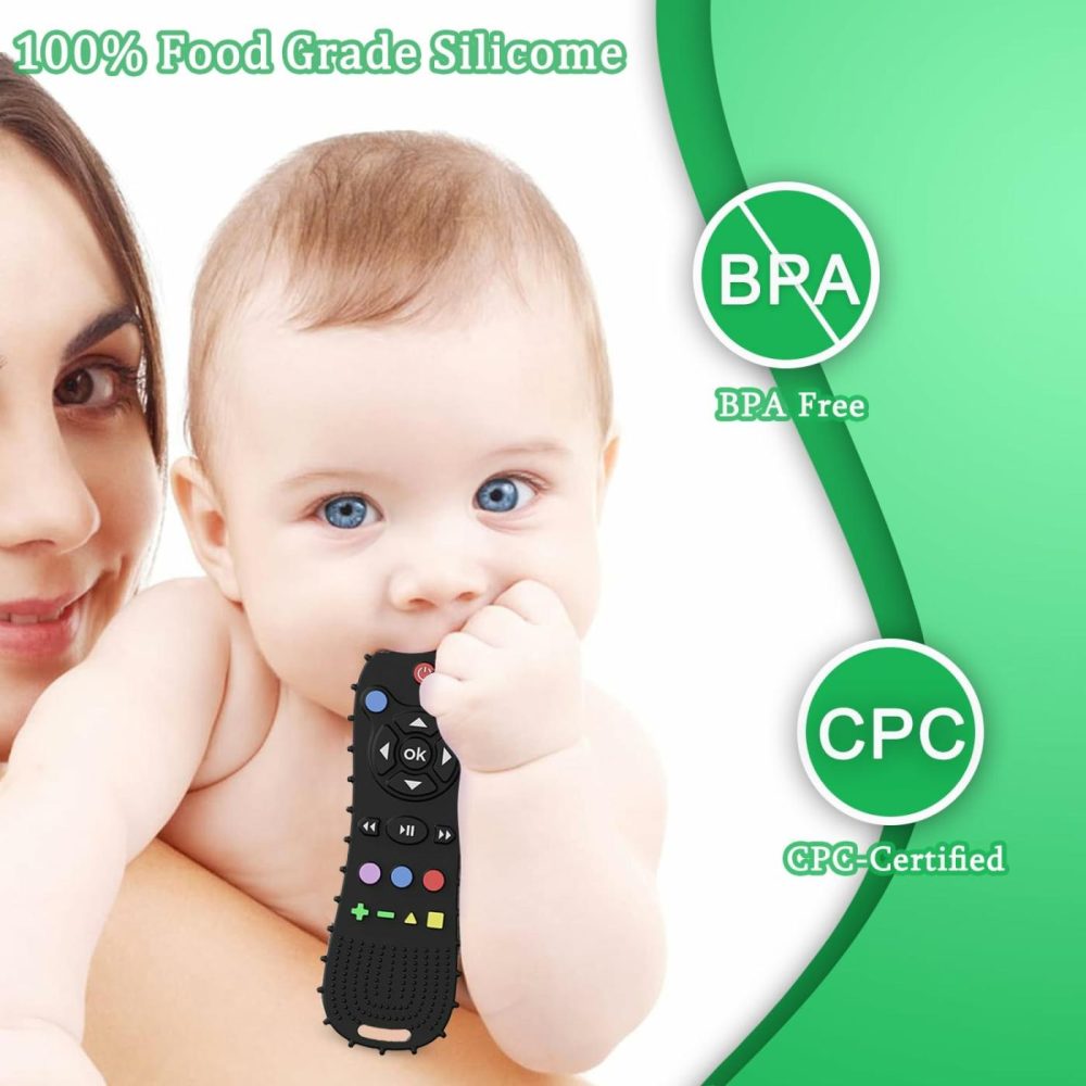 【Bpa Free,Cpc-Certified】 2 Pack Silicone Remote Control And Game Controller Teething Toys For Baby 3-12 Months  Silicone Chew Toys Baby Teether Toys For Toddlers  Boys  Girls  Baby’s Gift  |  Teethers All Toys Teethers