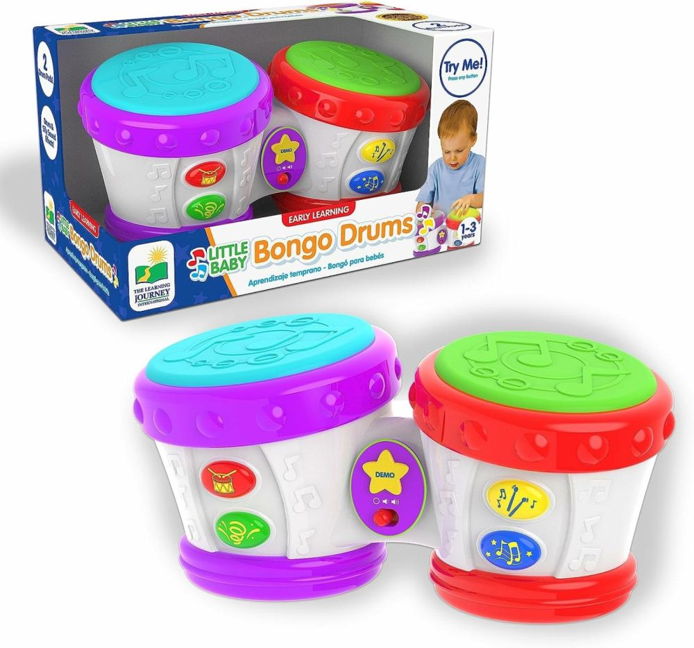 Early Learning – Little Baby Bongo Drums – Electronic Musical Toddler Toys & Gifts For Boys & Girls Ages 12 Months & Up – Award Winning Musical Learning Toy  Multi  |  Musical Toys All Toys