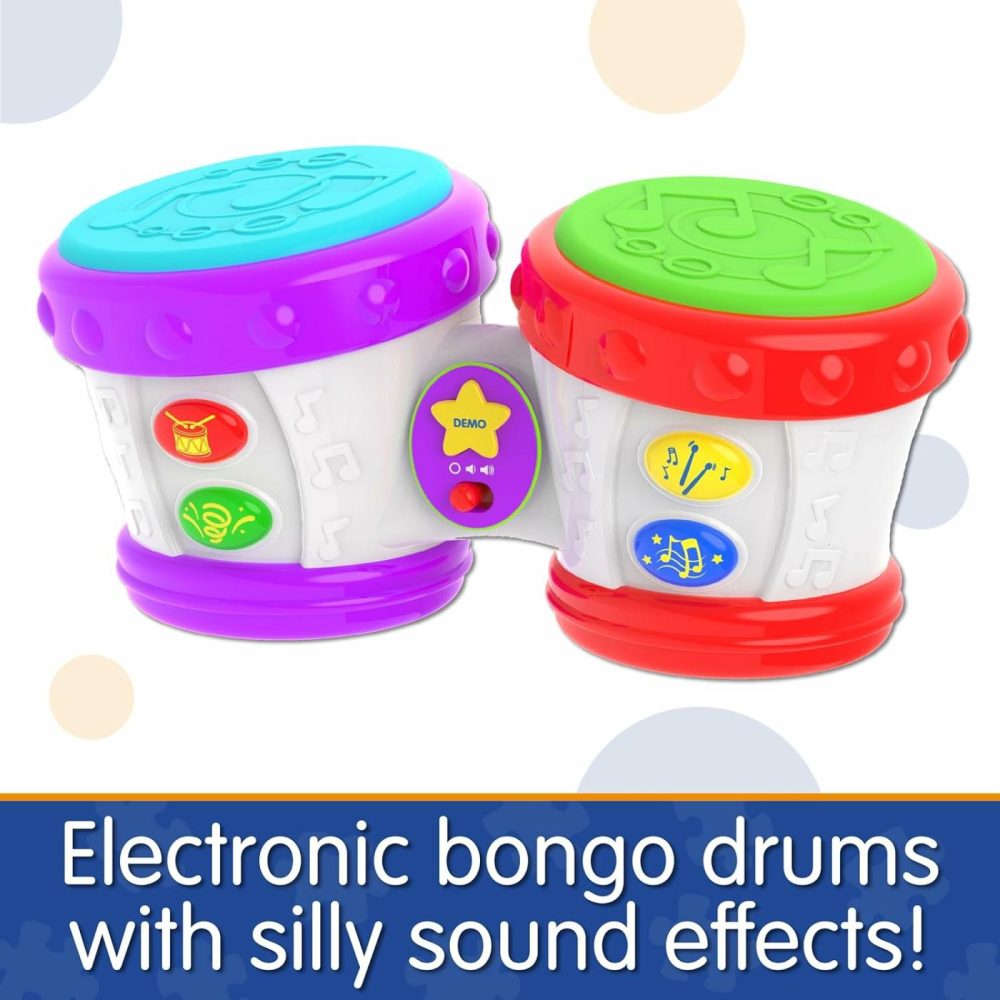 Early Learning – Little Baby Bongo Drums – Electronic Musical Toddler Toys & Gifts For Boys & Girls Ages 12 Months & Up – Award Winning Musical Learning Toy  Multi  |  Musical Toys All Toys