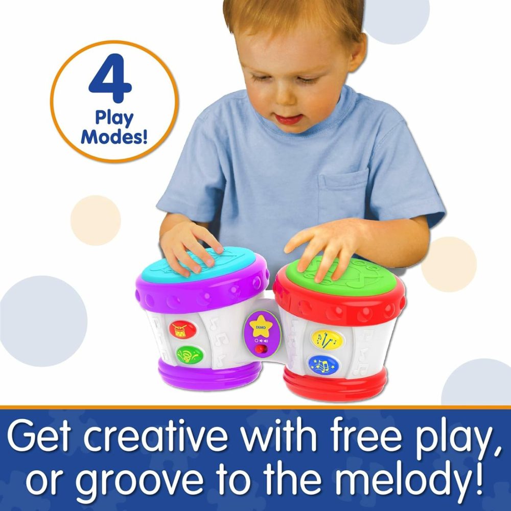 Early Learning – Little Baby Bongo Drums – Electronic Musical Toddler Toys & Gifts For Boys & Girls Ages 12 Months & Up – Award Winning Musical Learning Toy  Multi  |  Musical Toys All Toys