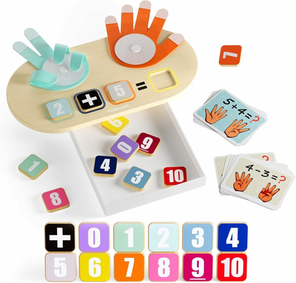 Educational Learning Number Toy For Toddler – Finger Counting Math Toys  Homeschool Supplies For Math Manipulates  Teaching Early Education Toys For Kid Age 3+  Montessori Toy For Toddler  |  Sorting & Stacking Toys All Toys Sorting & Stacking Toys