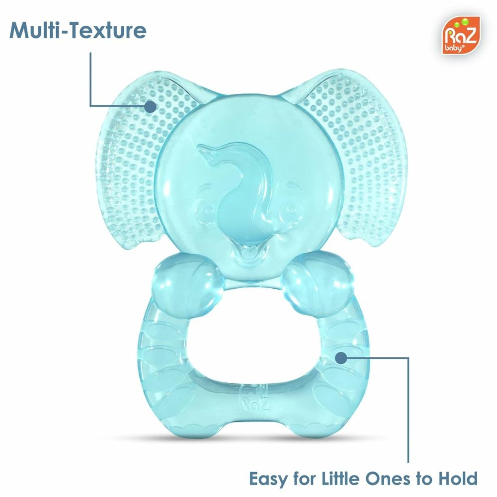 Elfy-Yummy Teether: Teething Relief Toy – Elephant Design  Medical Grade Silicone With Ultra Soft Bristle To Soothe Teething Discomfort Perfect Teething Toy For Babies 3M+  |  Teethers All Toys Teethers