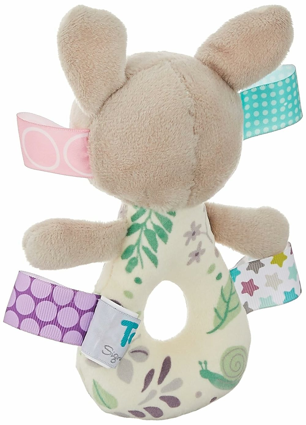 Embroidered Soft Ring Rattle  Flora Fawn  |  Rattles & Plush Rings All Toys Flora Fawn