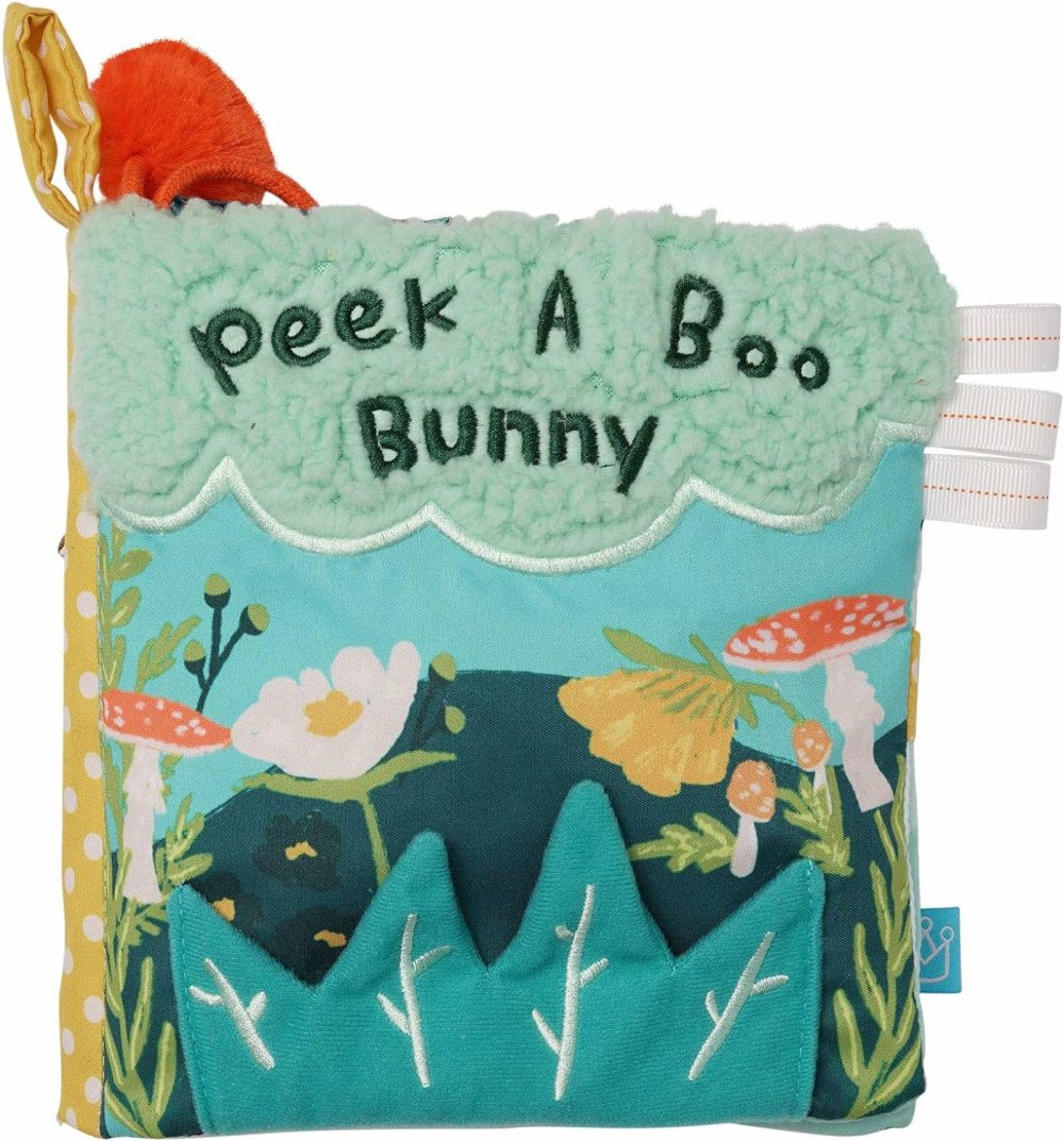 Fairytale Peek-A-Boo Soft Activity Crinkle Book For Baby & Toddler With Tethered Bunny Squeaker Small  |  Teethers All Toys Teethers