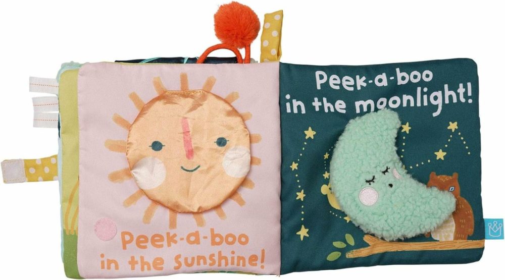 Fairytale Peek-A-Boo Soft Activity Crinkle Book For Baby & Toddler With Tethered Bunny Squeaker Small  |  Teethers All Toys Teethers