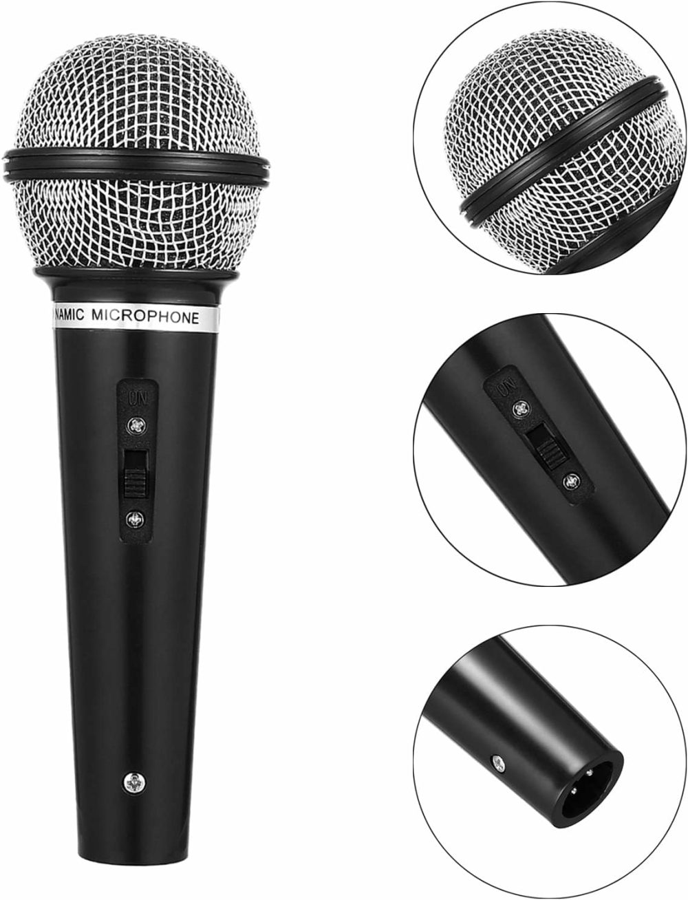 Fake Microphone  Microphone Pretend Play Toy  Plastic Microphone  Prop Microphone,For Birthday Party  Stage Performance  Singing  Dancing  Role Playing  |  Musical Toys All Toys Black