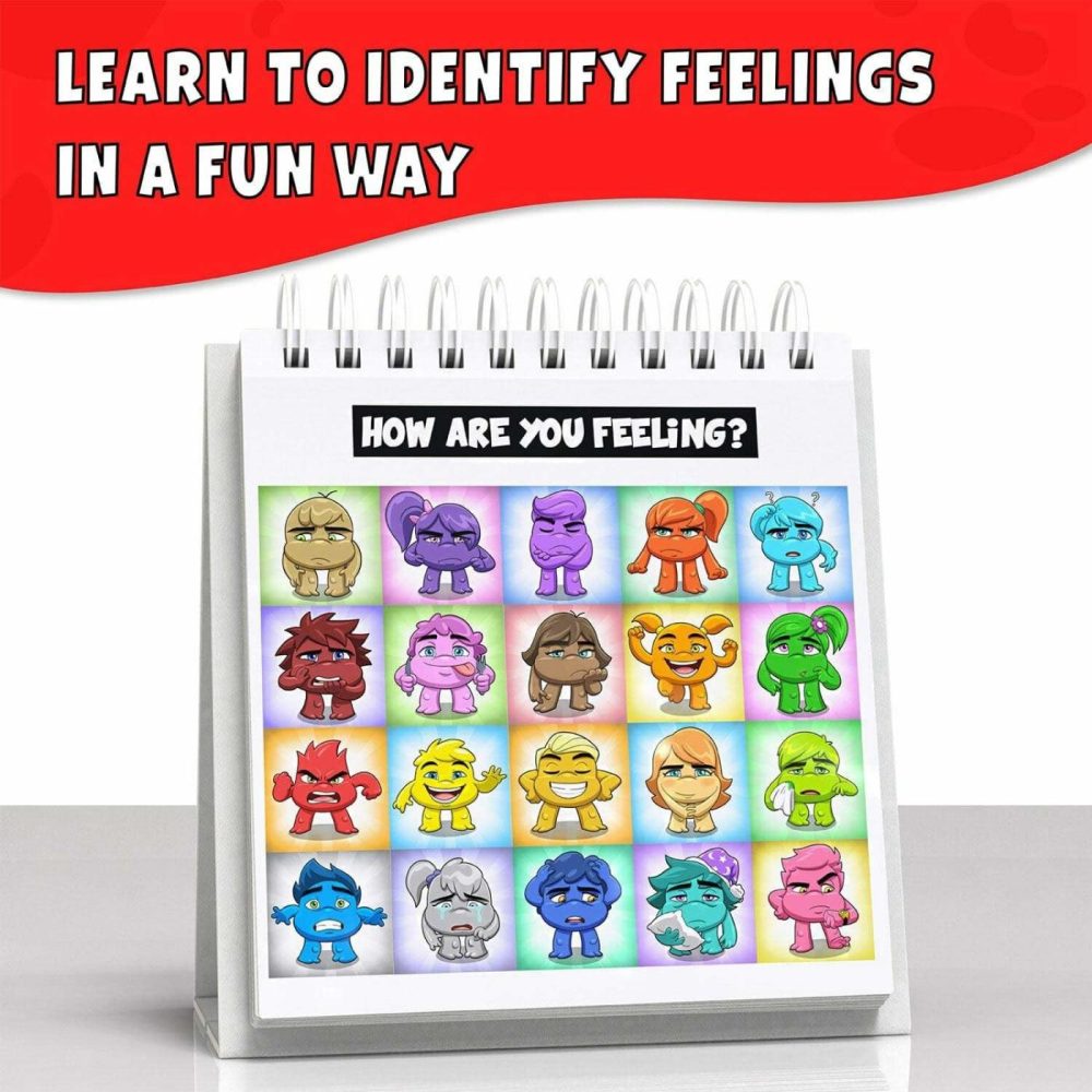 Feelings Flipbook For Kids By Professional Therapists – Learn To Identify 20 Different Emotions – Moods Coping Skills And Anger Control – For Children With Adhd  Autism (Asd)  Special Needs  And More  |  Early Development & Activity Toys All Toys Early Development & Activity Toys