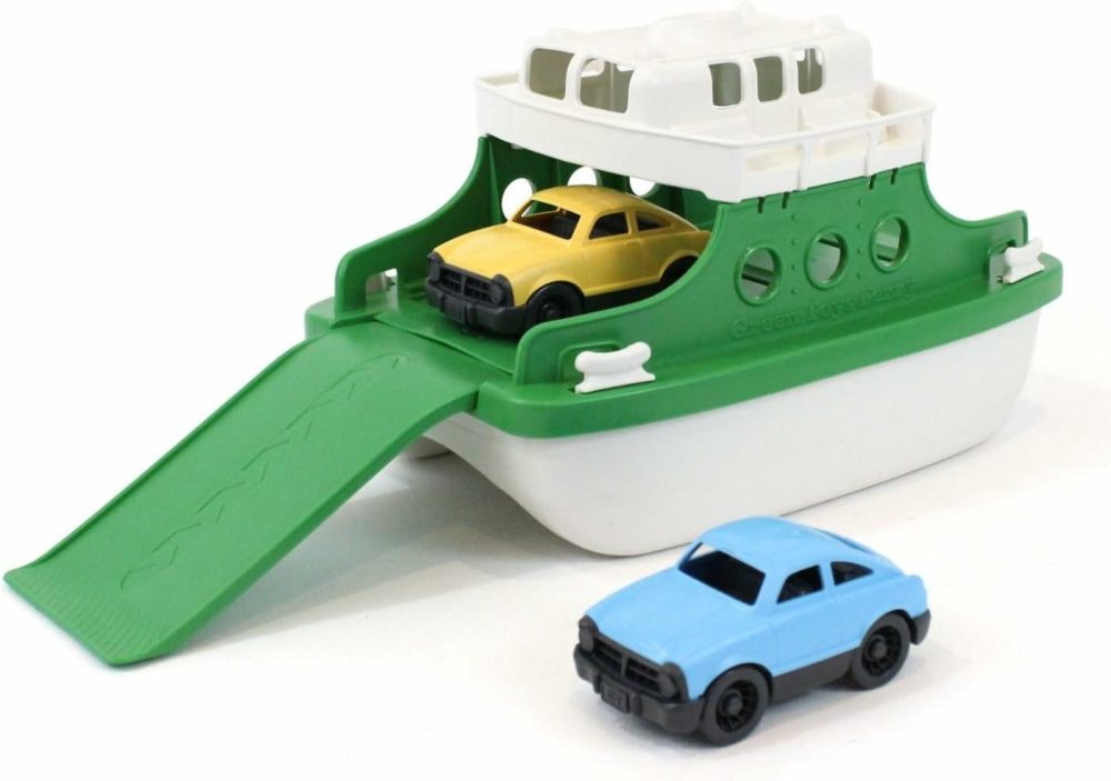 Ferry Boat Bathtub Toy  Green/White  10″X 6.6″X 6.3″  |  Bath Toys All Toys Bath Toys