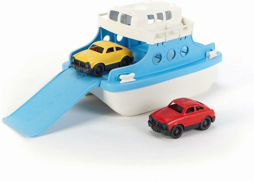 Ferry Boat With Mini Cars Bathtub Toy  Blue/White  Standard  |  Bath Toys All Toys Bath Toys