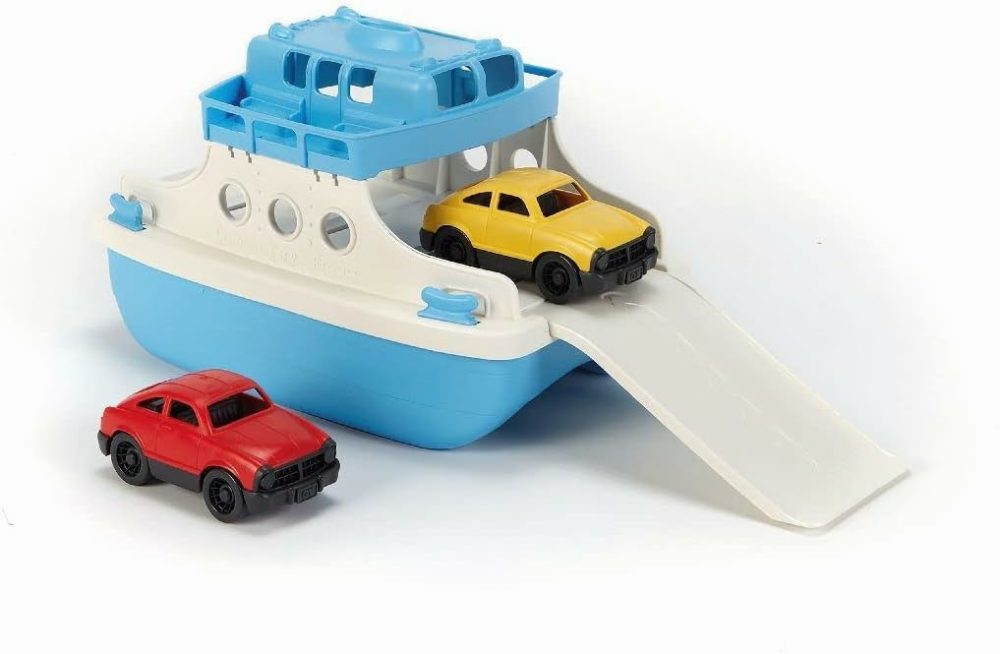 Ferry Boat With Mini Cars Bathtub Toy  Blue/White  Standard  |  Bath Toys All Toys Bath Toys