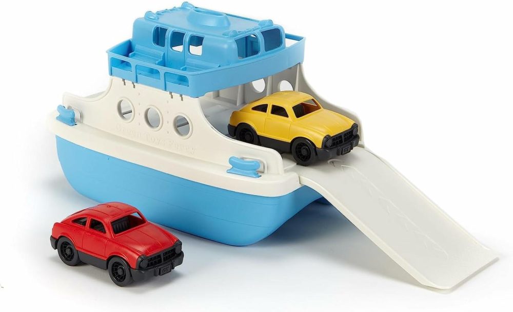 Ferry Boat With Mini Cars Bathtub Toy  Blue/White  Standard  |  Bath Toys All Toys Bath Toys