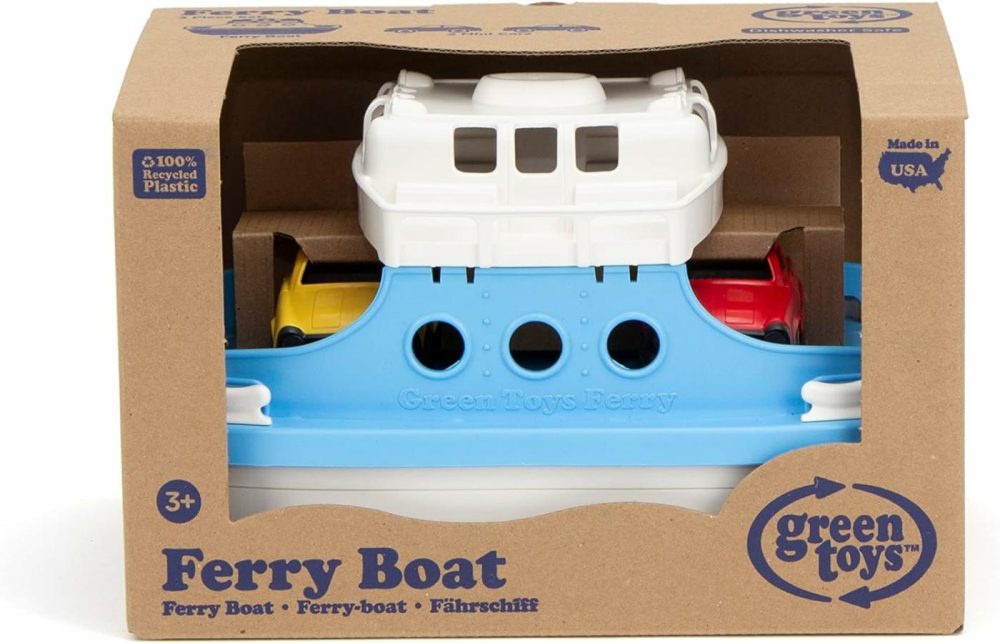 Ferry Boat With Mini Cars Bathtub Toy  Blue/White  Standard  |  Bath Toys All Toys Bath Toys