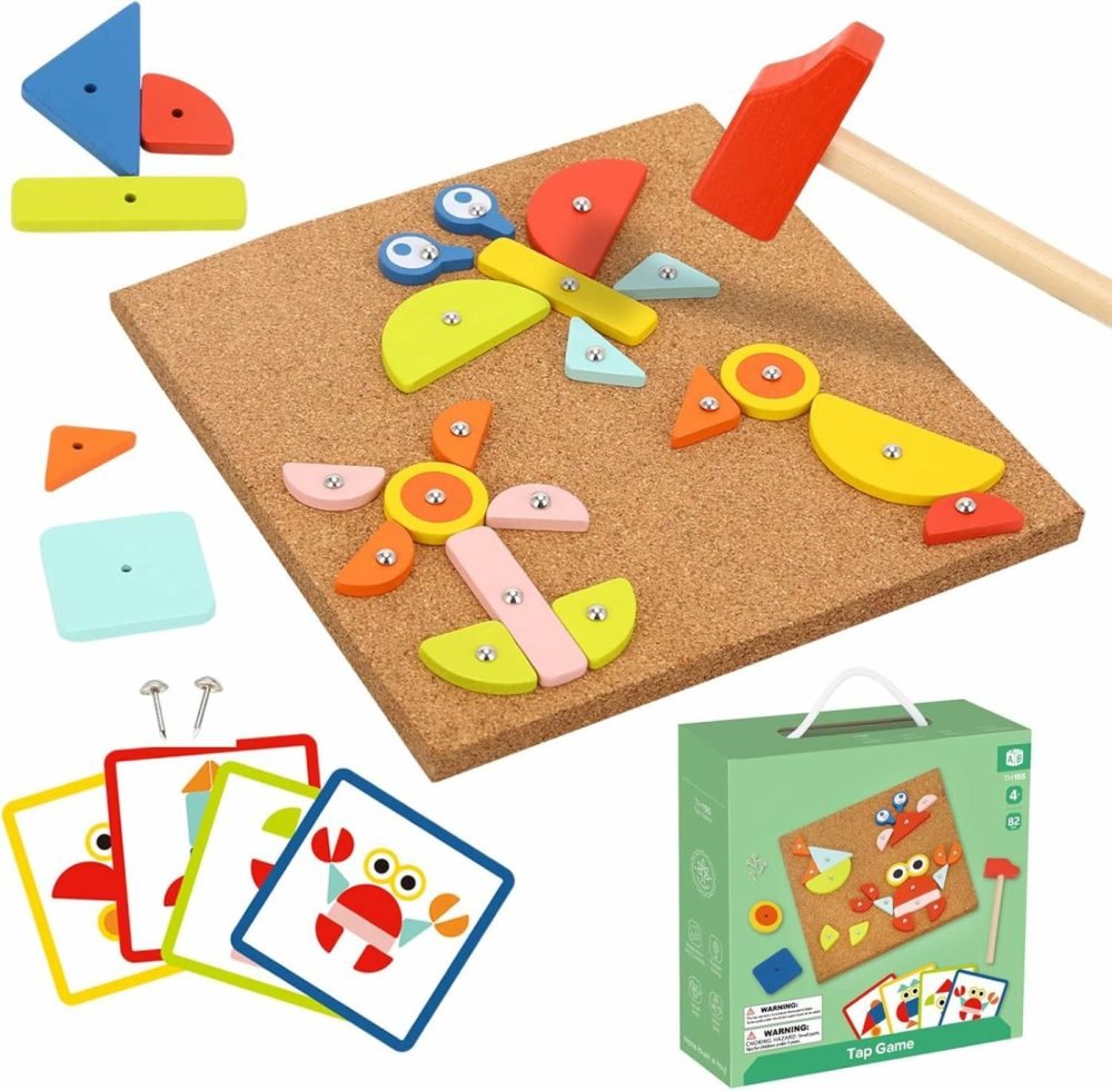 Fine Motor Toys  Toy Hammer And Nails Game Is Montessori Toys That Exercise Children’s Hands-On Skills And Develop Their Imagination For Kids  |  Hammering & Pounding Toys All Toys Hammering & Pounding Toys