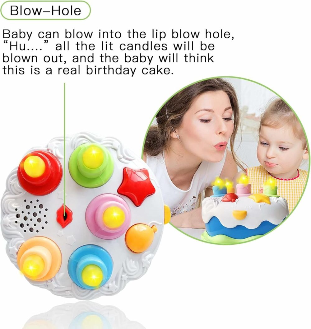 First Birthday Cake Toy – Todderl Birthday Cake Toy With Candles And Songs For 18 Months+ Boys Girls Musical Birthday Gift  |  Musical Toys All Toys