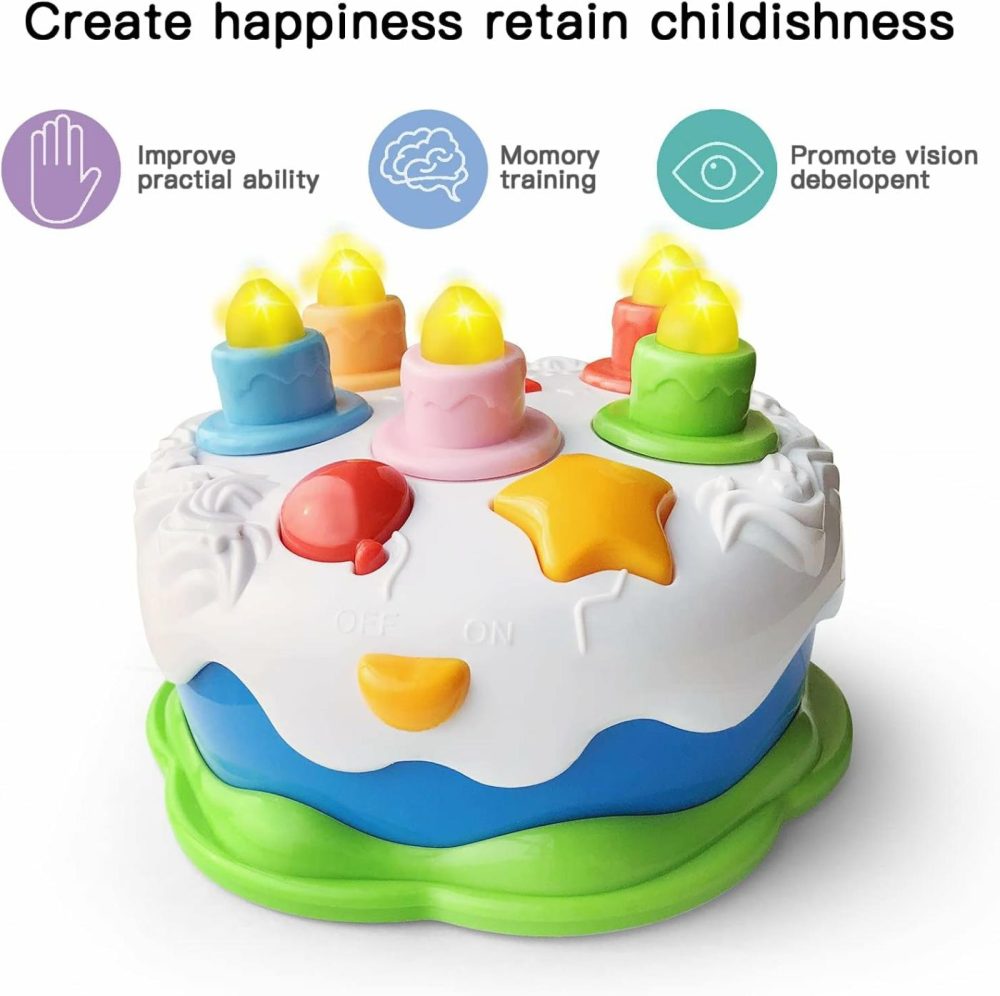 First Birthday Cake Toy – Todderl Birthday Cake Toy With Candles And Songs For 18 Months+ Boys Girls Musical Birthday Gift  |  Musical Toys All Toys