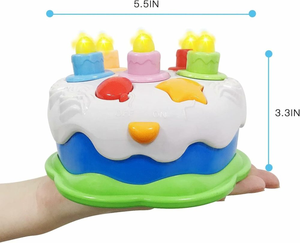 First Birthday Cake Toy – Todderl Birthday Cake Toy With Candles And Songs For 18 Months+ Boys Girls Musical Birthday Gift  |  Musical Toys All Toys