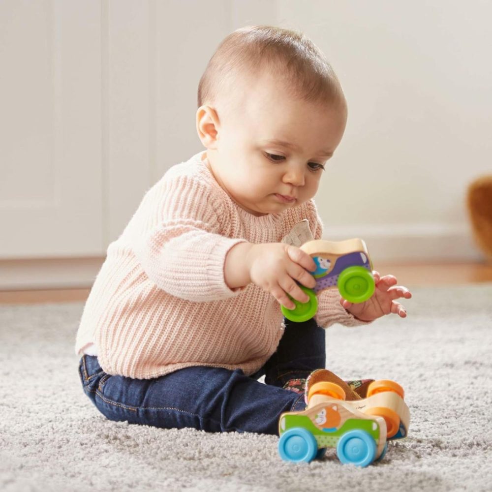 First Play Wooden Animal Stacking Cars (3 Pcs)  |  Sorting & Stacking Toys All Toys Sorting & Stacking Toys