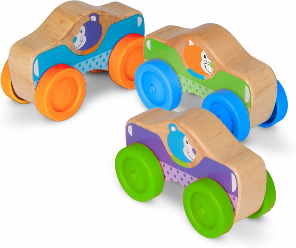 First Play Wooden Animal Stacking Cars (3 Pcs)  |  Sorting & Stacking Toys All Toys Sorting & Stacking Toys