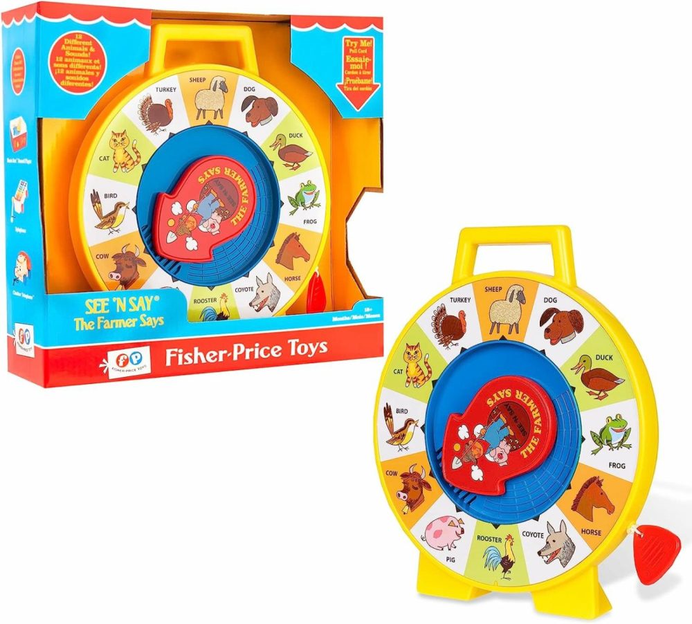 Fisher Price Classics – Farmer Says See ‘N Say – Vintage Learning Toy  Sounds And Animals  Interactive Retro Game For Kids  Girls  Boys  Baby  Preschoolers  Toddlers  Unisex Ages 18 Months +  |  Musical Toys All Toys