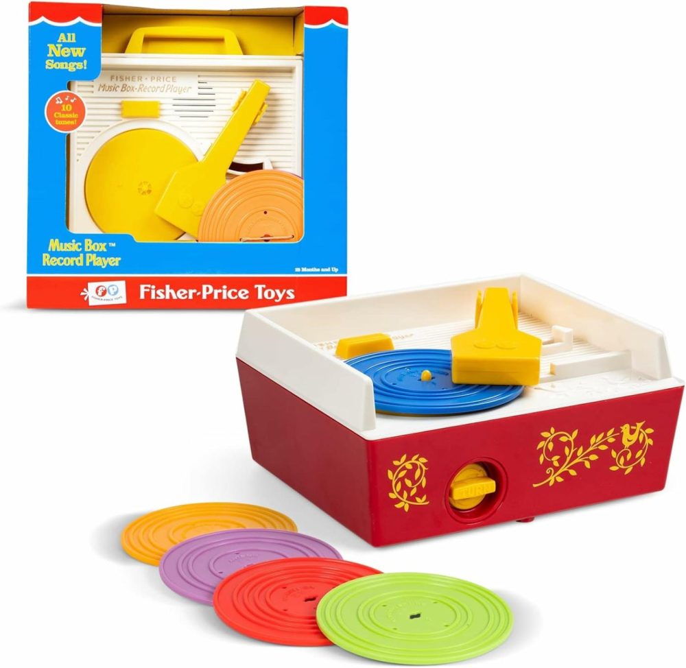 Fisher Price Classics – Record Player – Retro  Tactile Interactive Retro Toy For Kids  Girls  Boys  Toddlers  Baby  Preeschooler  Unisex 18 Months +  |  Musical Toys All Toys