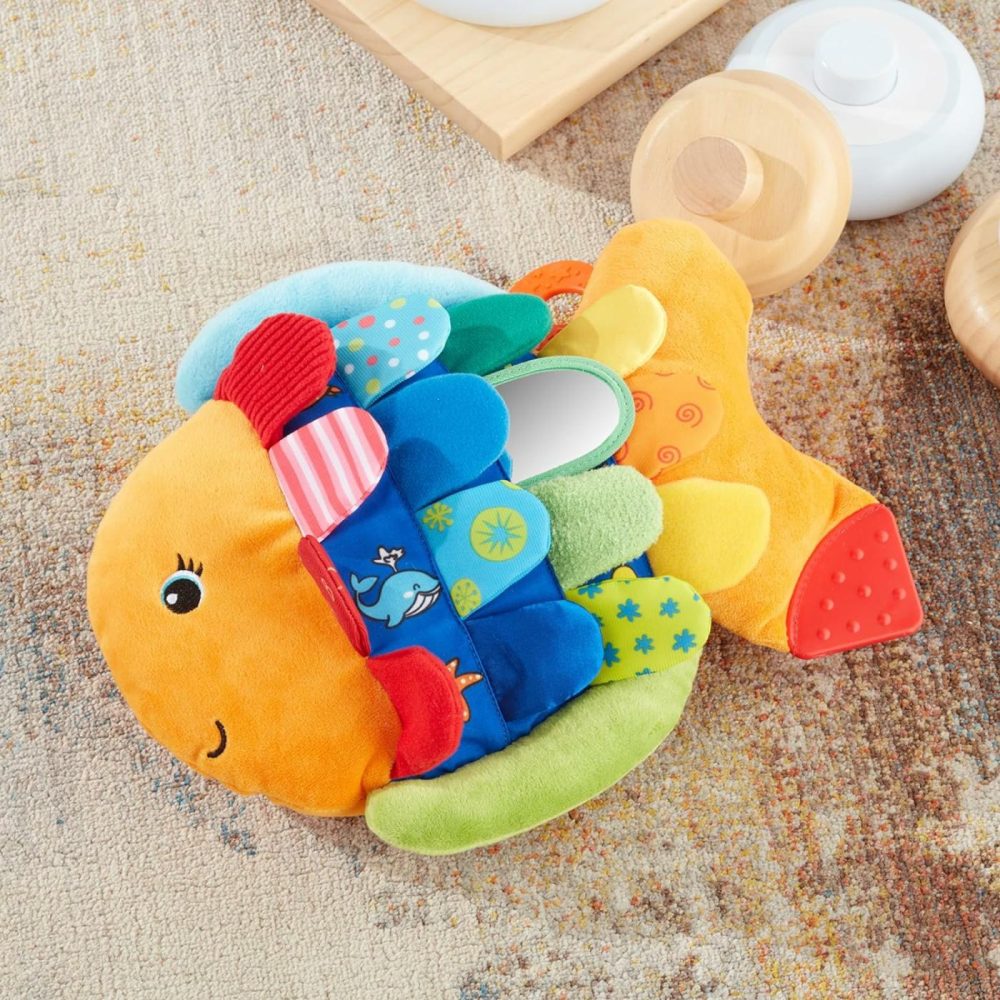 Flip Fish Soft Baby Toy Sensory Tummy Time Toys  Soft Fabric Tag Toy For Babies  Infants  |  Rattles & Plush Rings All Toys Rattles & Plush Rings