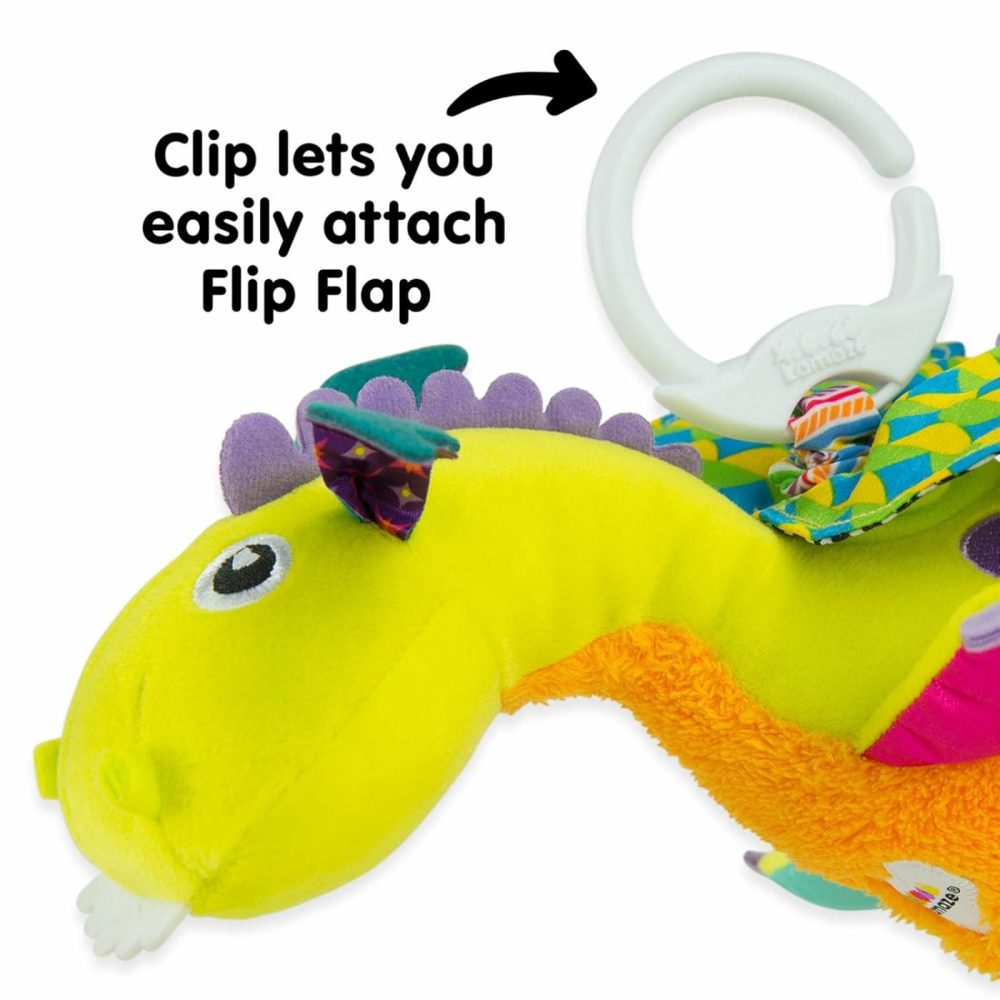 Flip Flap Dragon Clip On Car Seat And Stroller Toy – Soft Baby Hanging Toys – Baby Crinkle Toys With High Contrast Colors – Baby Travel Toys Ages 0 Months And Up  |  Car Seat & Stroller Toys All Toys Car Seat & Stroller Toys