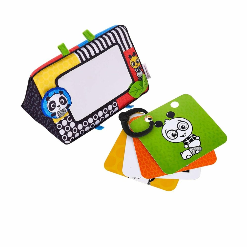 Flip For Art High Contrast Floor Activity Mirror With Take Along Cards  Tummy Time Play  Newborn+  |  Mirrors All Toys Mirrors