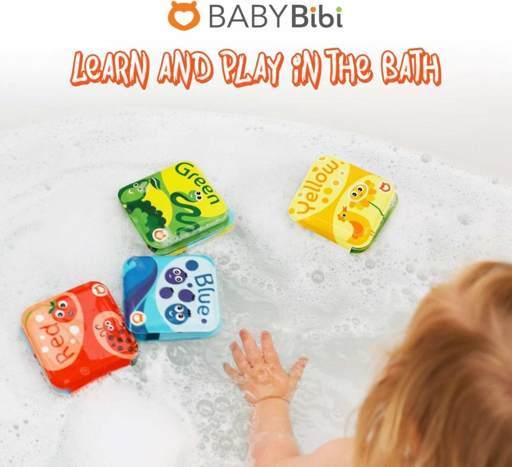 Floating Baby Bath Books For Baby. Kids Learning Bath Toys. Waterproof Bathtime Toys For Toddlers. Kids Educational Infant Bath Toys. (Set Of 4: Color Recognition Bath Books)  |  Bath Toys All Toys Bath Toys