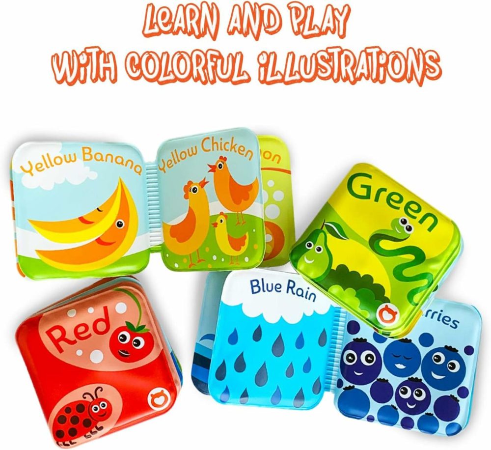 Floating Baby Bath Books For Baby. Kids Learning Bath Toys. Waterproof Bathtime Toys For Toddlers. Kids Educational Infant Bath Toys. (Set Of 4: Color Recognition Bath Books)  |  Bath Toys All Toys Bath Toys