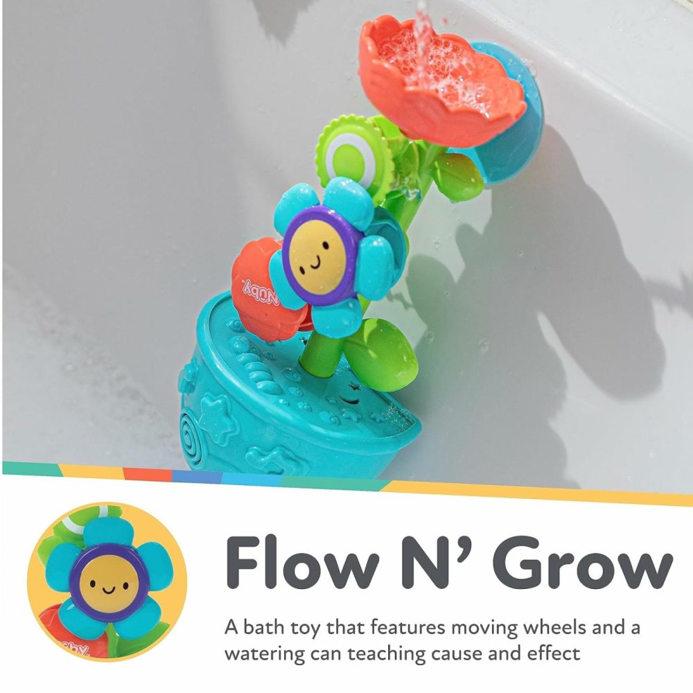 Flow N’ Grow Garden Bath Toy With Flower And Watering Can – Baby Bath Toy For Boys And Girls 18+ Months – Toddler Bath Suction Cup Toy Attaches To Shower Wall  |  Bath Toys All Toys Bath Toys