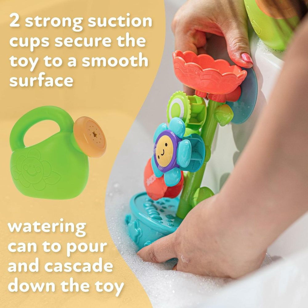 Flow N’ Grow Garden Bath Toy With Flower And Watering Can – Baby Bath Toy For Boys And Girls 18+ Months – Toddler Bath Suction Cup Toy Attaches To Shower Wall  |  Bath Toys All Toys Bath Toys