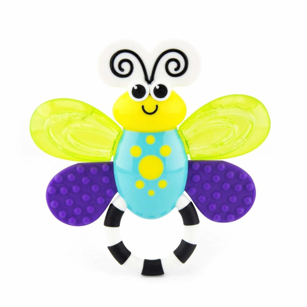 Flutterby Teether | Water-Filled Teether Soothes Gums | Variety Of Textures Massage Gums | For Ages 3 Months And Up (80106)  |  Teethers All Toys Flutterby