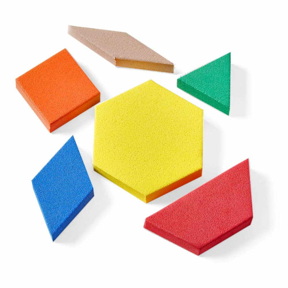 Foam Pattern Blocks  Foam Shapes  Geometric Shapes For Kids  Pattern Play  Toddler Pattern Blocks  Shapes For Kindergarten  3D Shapes Manipulatives  Sorting Math (Set Of 100)  |  Sorting & Stacking Toys All Toys Sorting & Stacking Toys