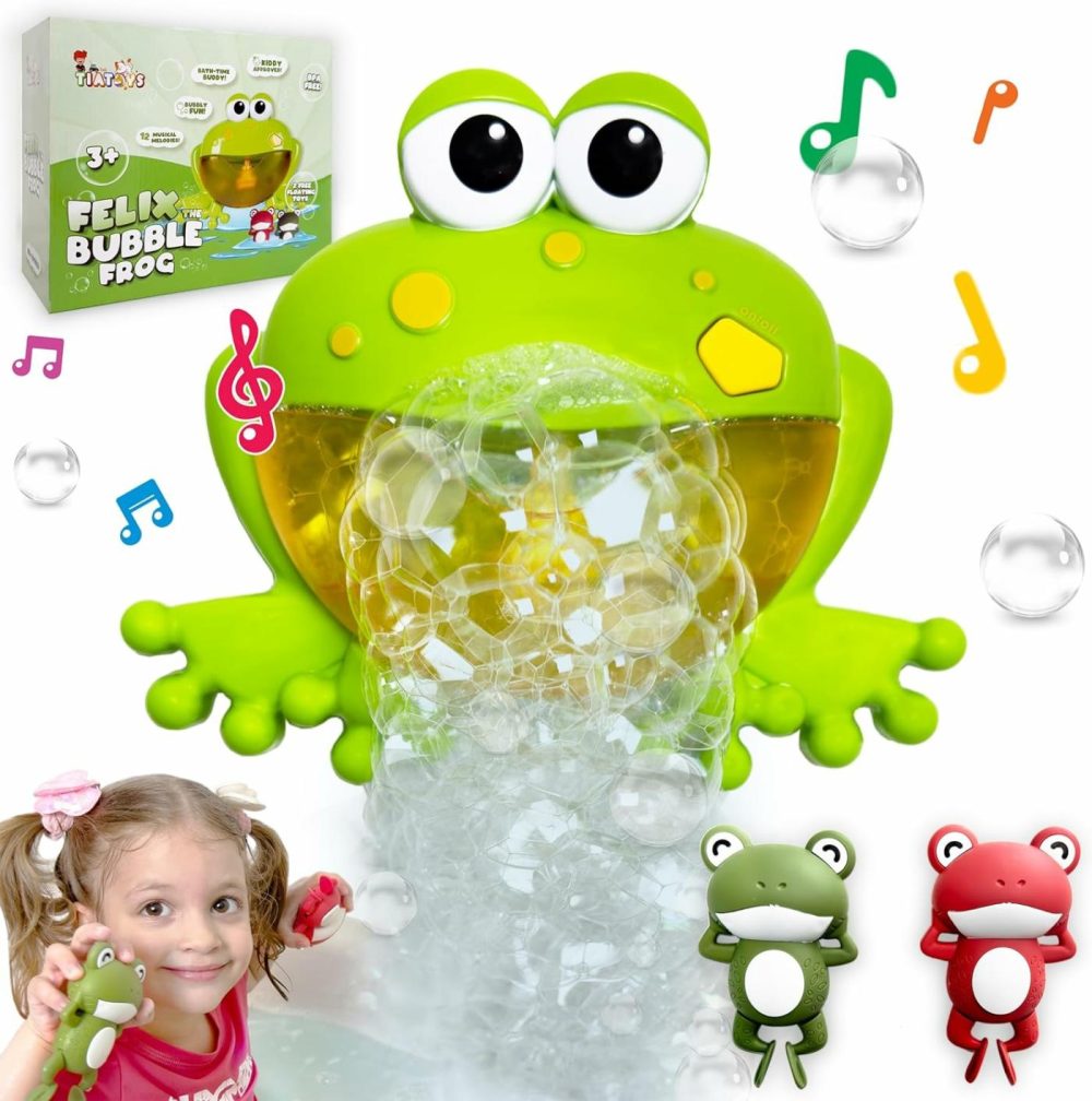 Frog Toy Bubble Bath Toy & Bath Bubble Maker |Kids Bubble Bath & Toddler Bubble Bath | Kids Bath Toy | Bubble Machine For Kids  12 Musical Toys For Toddler Toys | Fun With Bath Bubble Machine  |  Bath Toys All Toys Bath Toys