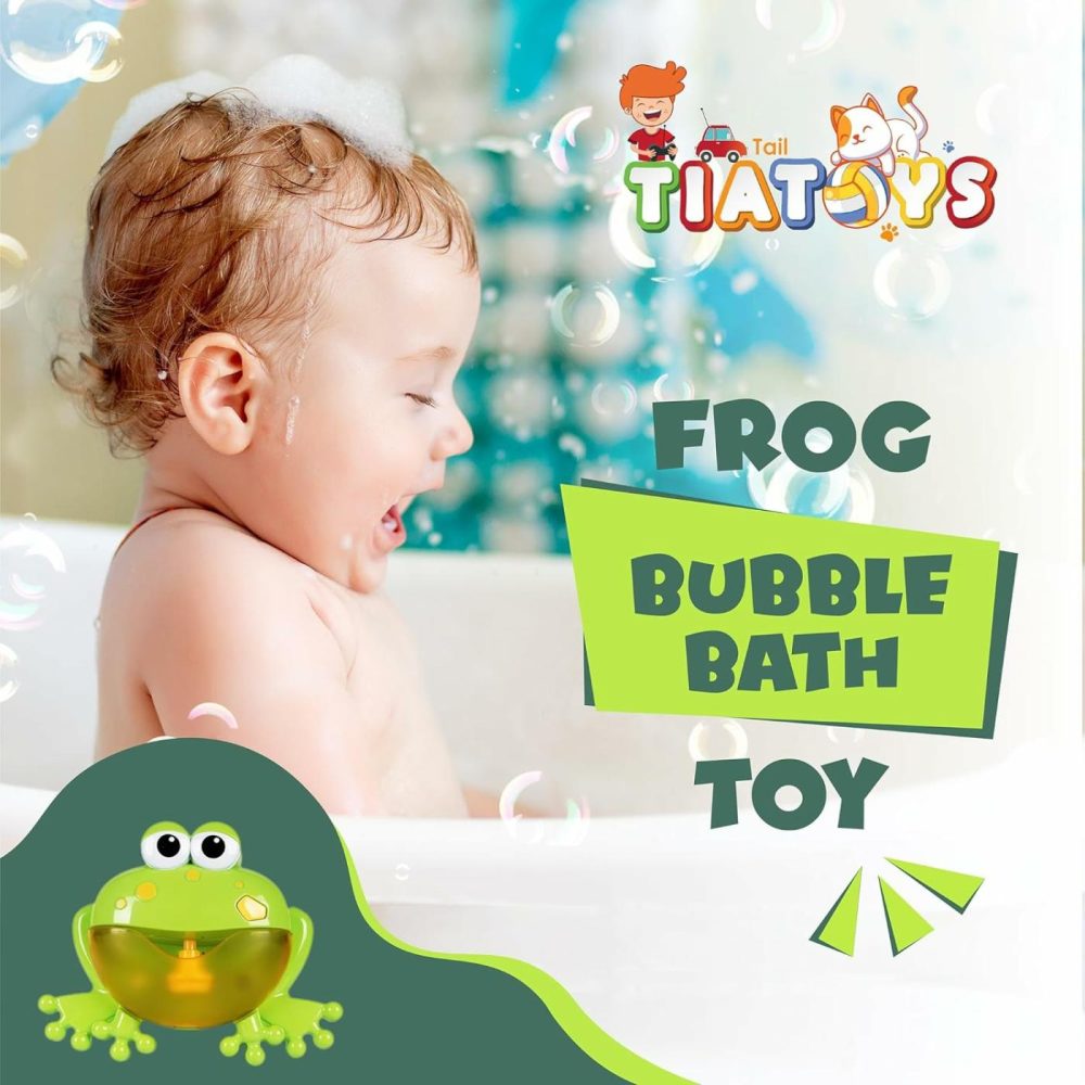 Frog Toy Bubble Bath Toy & Bath Bubble Maker |Kids Bubble Bath & Toddler Bubble Bath | Kids Bath Toy | Bubble Machine For Kids  12 Musical Toys For Toddler Toys | Fun With Bath Bubble Machine  |  Bath Toys All Toys Bath Toys