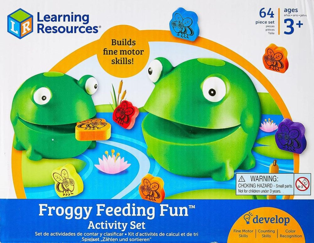 Froggy Feeding Fun Activity Set  Fine Motor Toy  65 Pieces  Ages 3+  |  Sorting & Stacking Toys All Toys Sorting & Stacking Toys