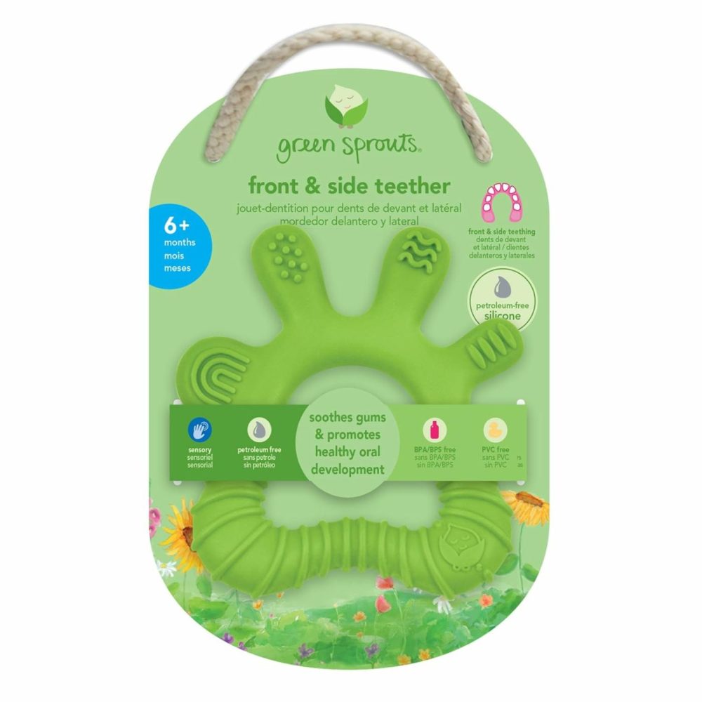 Front & Side Teether Made From Silicone | Soothes & Massages Baby’s Front & Side Gums & Teeth | Soft  Flexible Silicone Eases Pain  Easy To Hold  Gum  & Chew  Dishwasher Safe  |  Teethers All Toys Front & Side