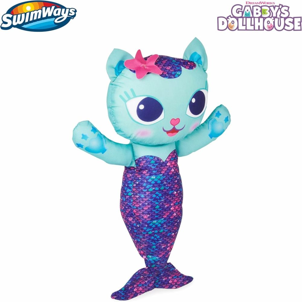 Gabby’s Dollhouse Mercat Swim Huggable  Gabby’s Dollhouse Toys  Bath Toys & Beach Toys  Floating Water Stuffed Animal For Kids Aged 1 & Up  |  Bath Toys All Toys Bath Toys