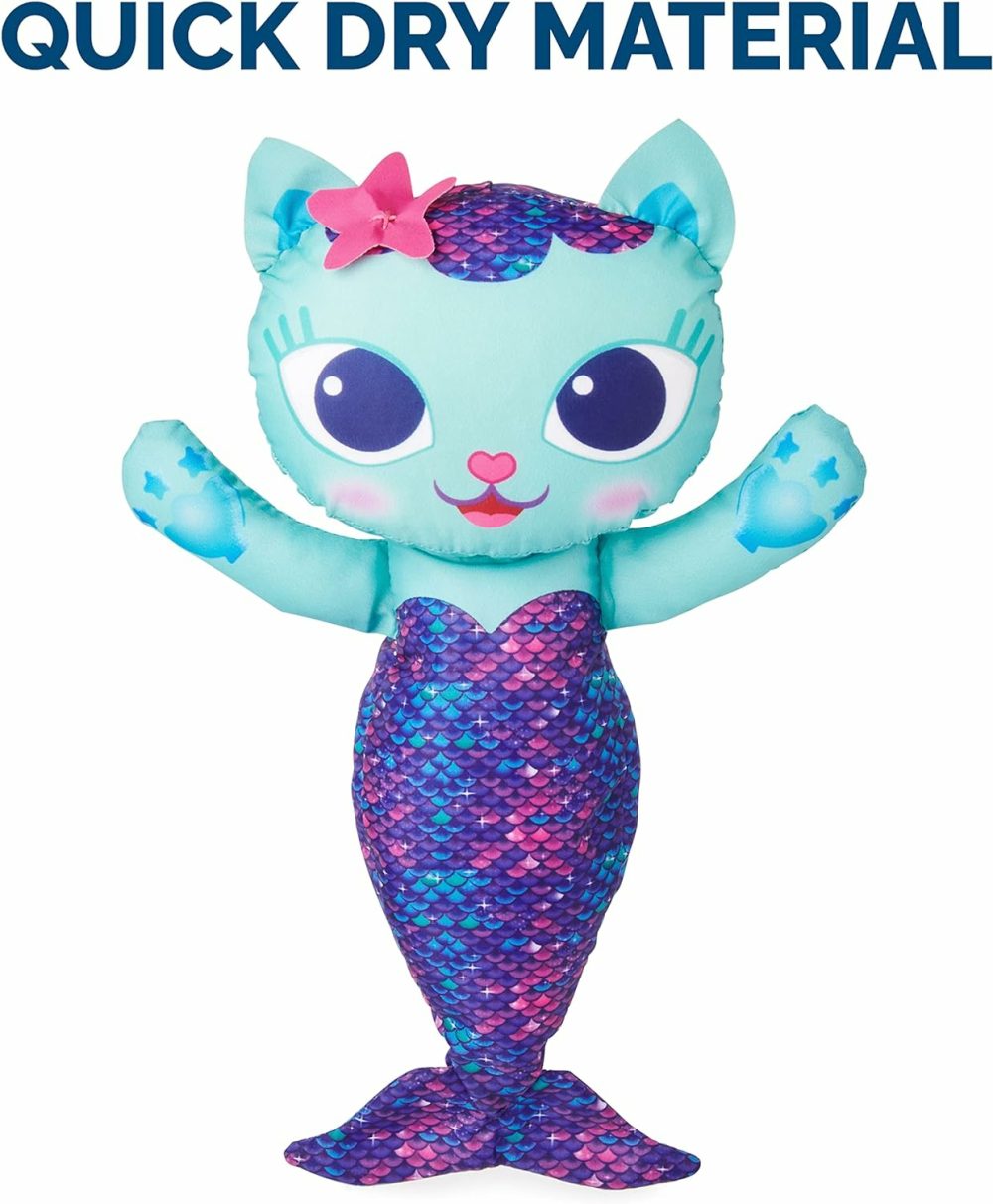 Gabby’s Dollhouse Mercat Swim Huggable  Gabby’s Dollhouse Toys  Bath Toys & Beach Toys  Floating Water Stuffed Animal For Kids Aged 1 & Up  |  Bath Toys All Toys Bath Toys