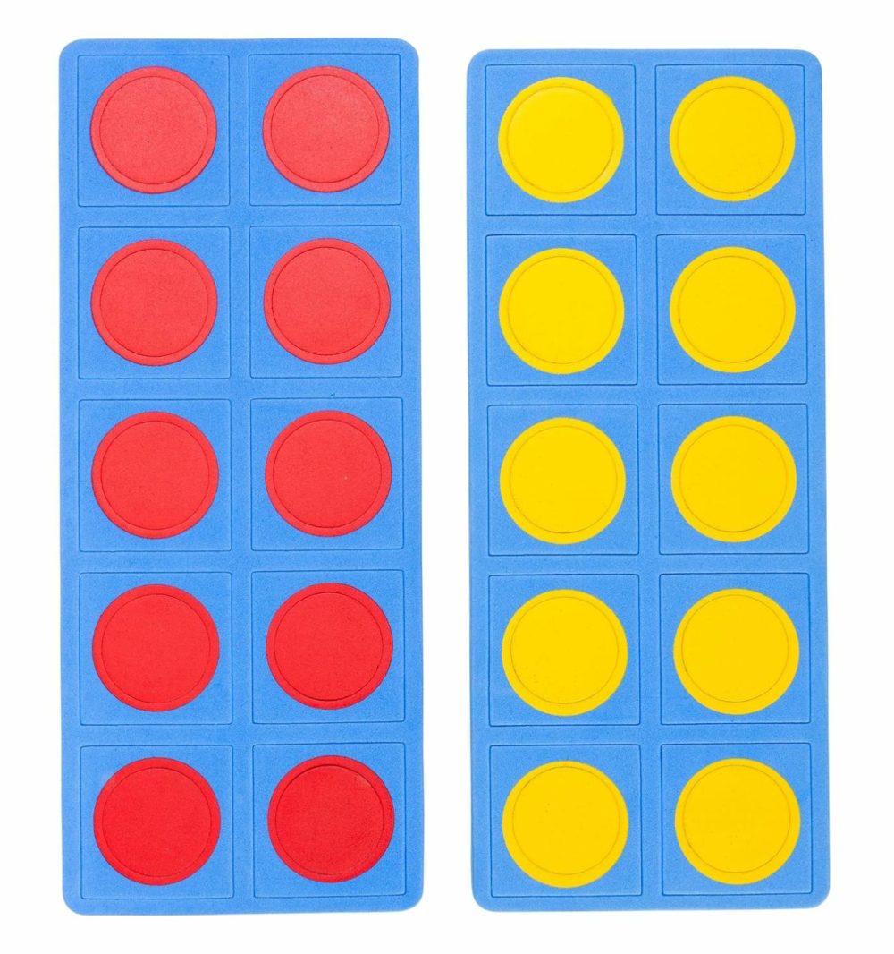 Giant Magnetic Foam Ten Frames – In Home Learning Manipulative For Early Math – 2 Frames With 20 Disks – Teach Number Concepts  Addition And Subtraction  |  Magnetic Letters & Words All Toys Magnetic Letters & Words