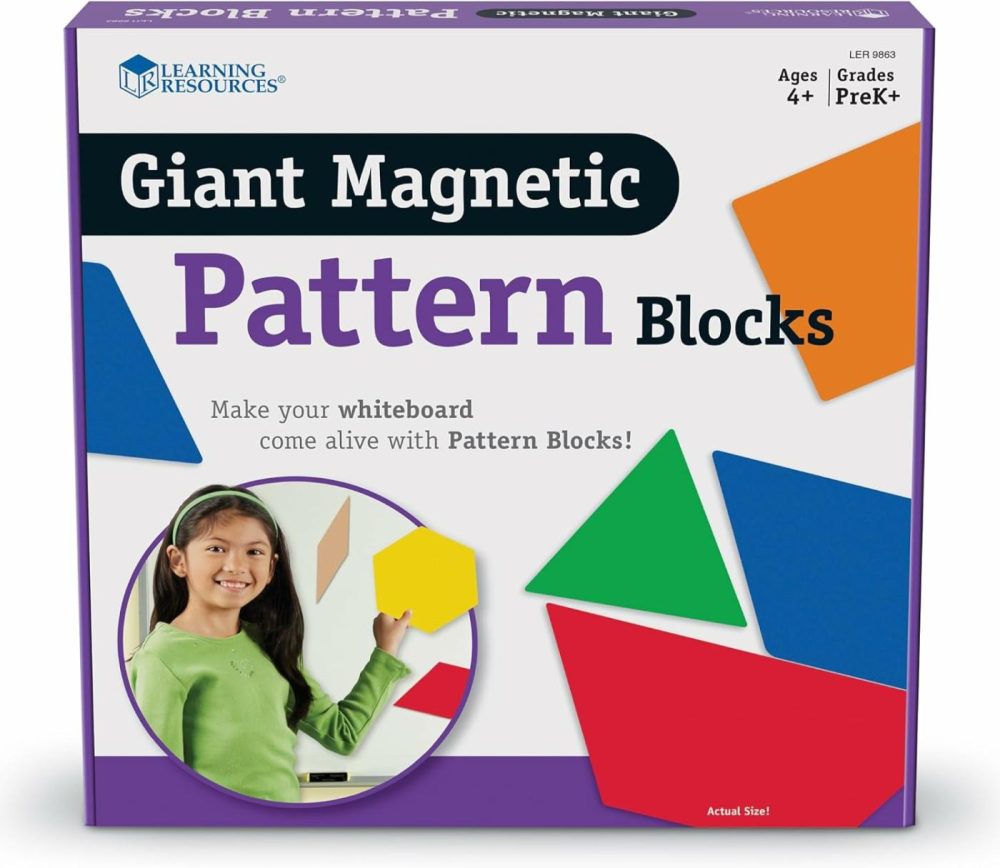 Giant Magnetic Pattern Blocks,6 W In  |  Sorting & Stacking Toys All Toys Sorting & Stacking Toys