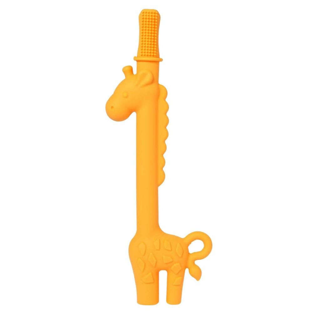 Giraffe Hollow Teether Tube  Teething Toys For Babies 0-6 Months  Silicone Teethers For Babies 6-12 Months  Sensory Toys For Babies  Baby Chew Toys  |  Teethers All Toys Teethers