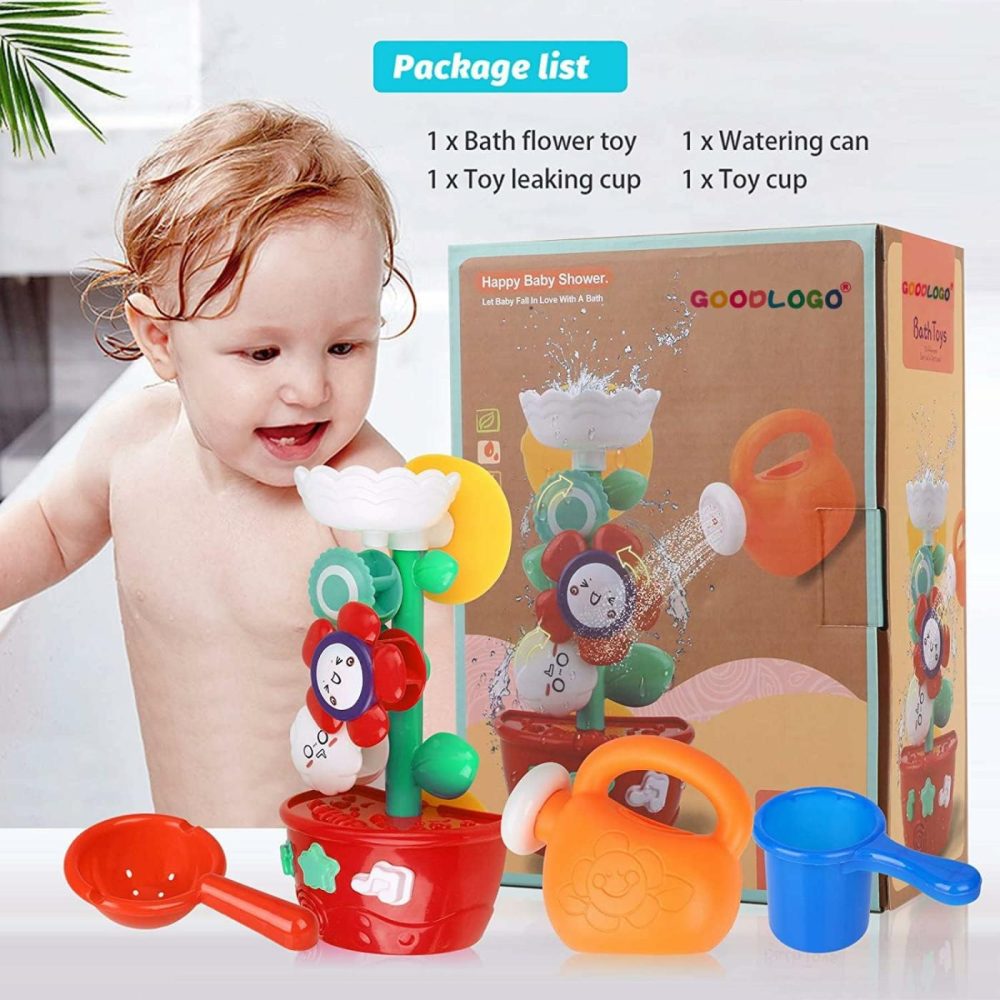 Girl Bath Toys For Kids 1-3 Bathtub Toys For Toddlers Water Tub Toys For Babies 1 2 3 Year Old Girls Boys Gifts With 1 Mini Sprinkler 2 Toys Cups Gifts Ideal With Color Box  |  Bath Toys All Toys Bath Toys