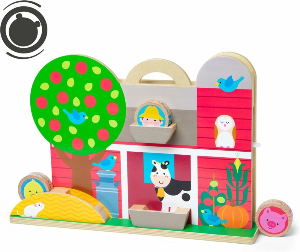 Go Tots Wooden Barnyard Tumble With 4 Disks – Fsc Certified  |  Sorting & Stacking Toys All Toys Sorting & Stacking Toys