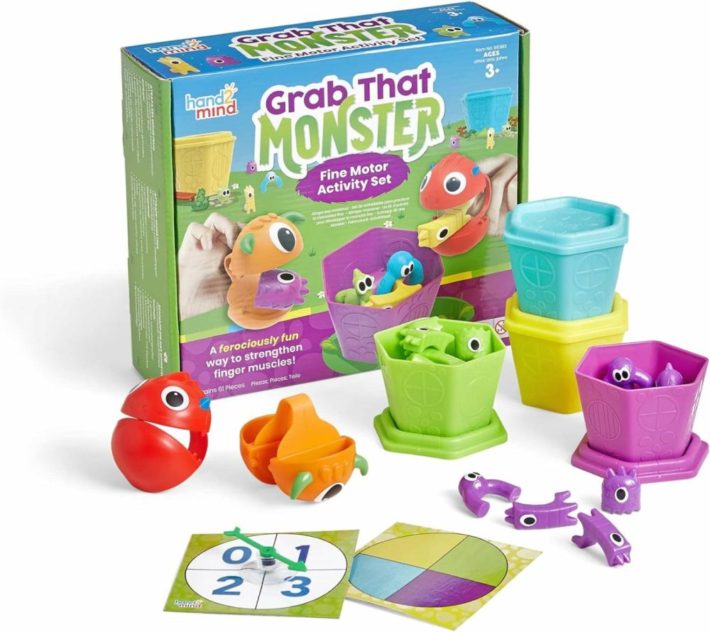 Grab That Monster Fine Motor Activity Set  Occupational Therapy Toys  Fine Motor Skills Toys For Toddlers 3-4  Pincer Grasp Toys  Play Therapy Games For Kids  Preschool Learning Activities  |  Sorting & Stacking Toys All Toys Sorting & Stacking Toys