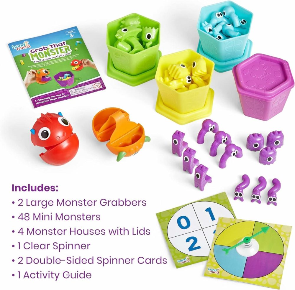 Grab That Monster Fine Motor Activity Set  Occupational Therapy Toys  Fine Motor Skills Toys For Toddlers 3-4  Pincer Grasp Toys  Play Therapy Games For Kids  Preschool Learning Activities  |  Sorting & Stacking Toys All Toys Sorting & Stacking Toys